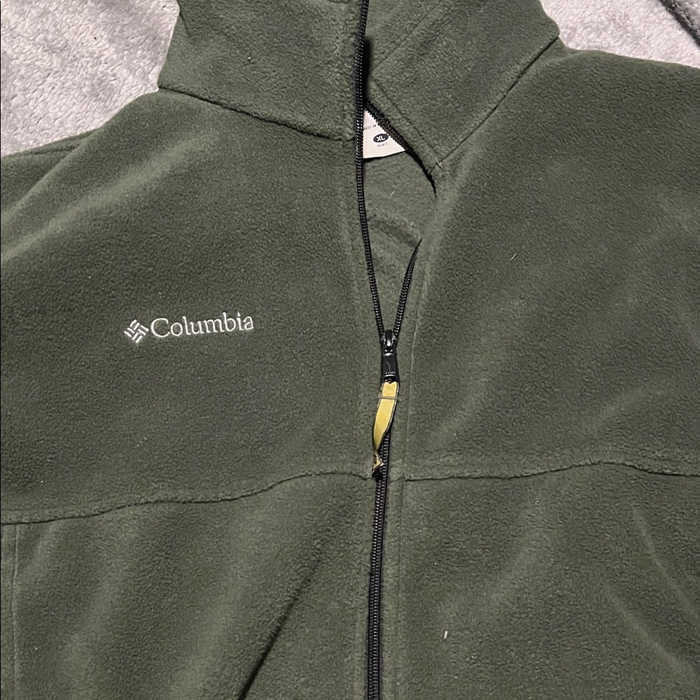 Columbia Olive Fleece Jacket